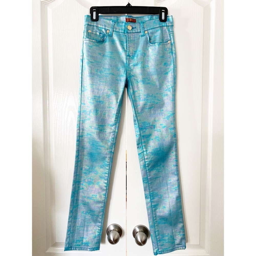 7 for all mankind pants size 14 blue